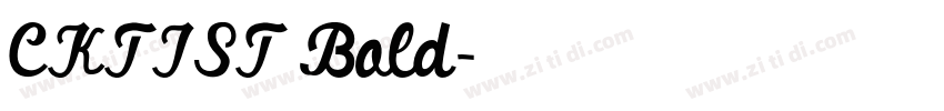 CKTIST Bold字体转换